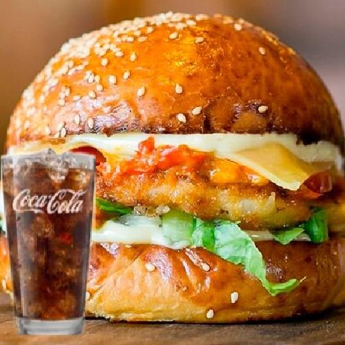 combo-hamburger-ga-pho-mai-coca-500ml