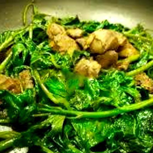 long-vit-xao-rau-muong