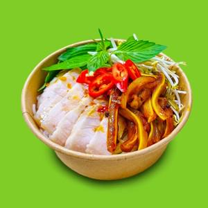 bun-thai-tron-thit-luoc-tai-heo