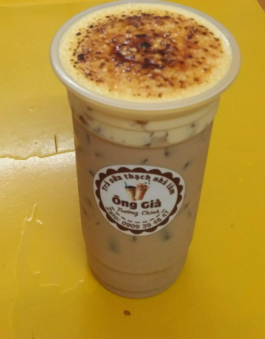 tra-sua-kem-trung-nuong