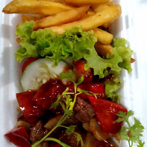 bo-luc-lac-khoai-tay-chien-1-chai-nuoc-ngot