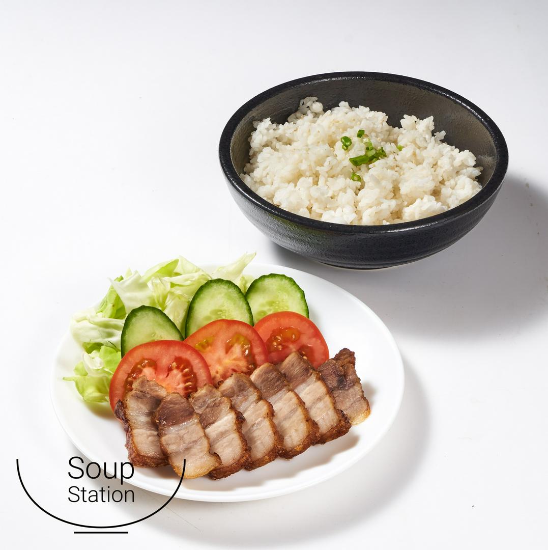 com-thit-heo-quay-crispy-pork-rice