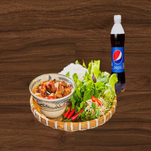 combo-bun-cha-thuan-viet-cha-vien-ba-roi-pepsi