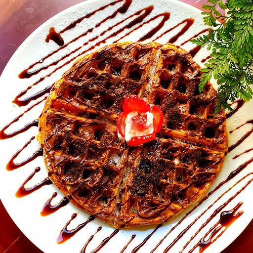 banh-waffle-phu-sot-nutella-va-banh-oreo-nghien