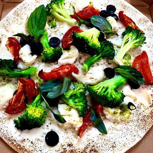 pizza-ca-chua-say-va-bong-cai-xanh-humus-pesto-sauce