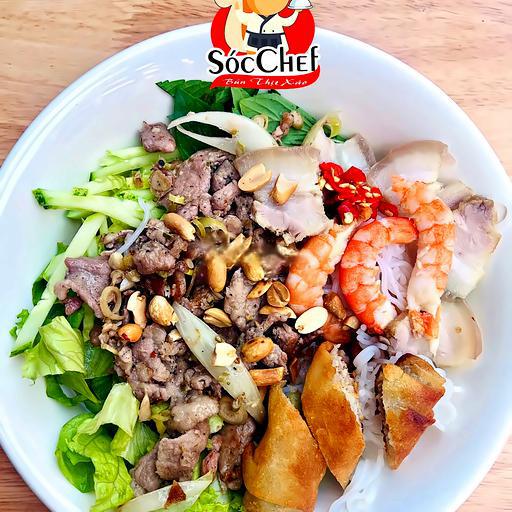 bun-thit-xao-tom-cha-gio-tang-1-ly-tac-xi-muoi