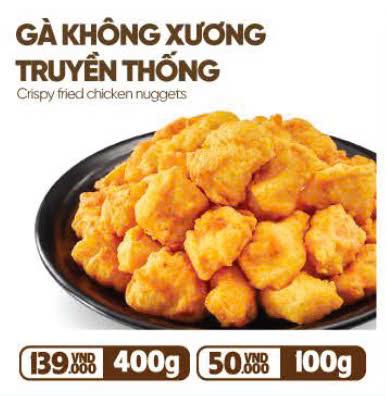 Gà không xương truyền thống lớn (400gr)