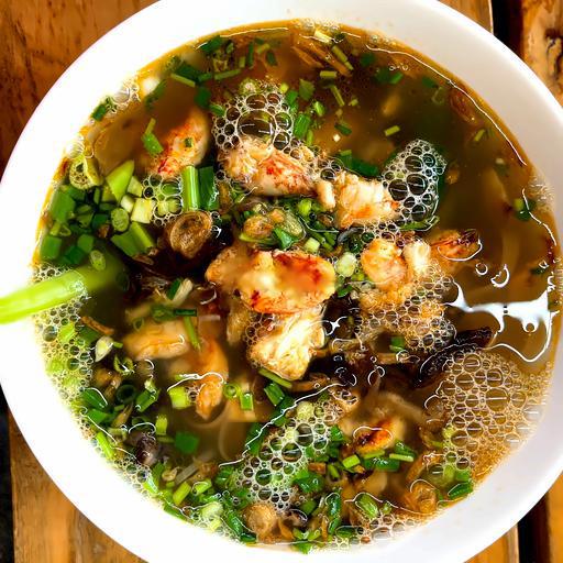 bun-tom-thit-xao-rau-can-thi-la