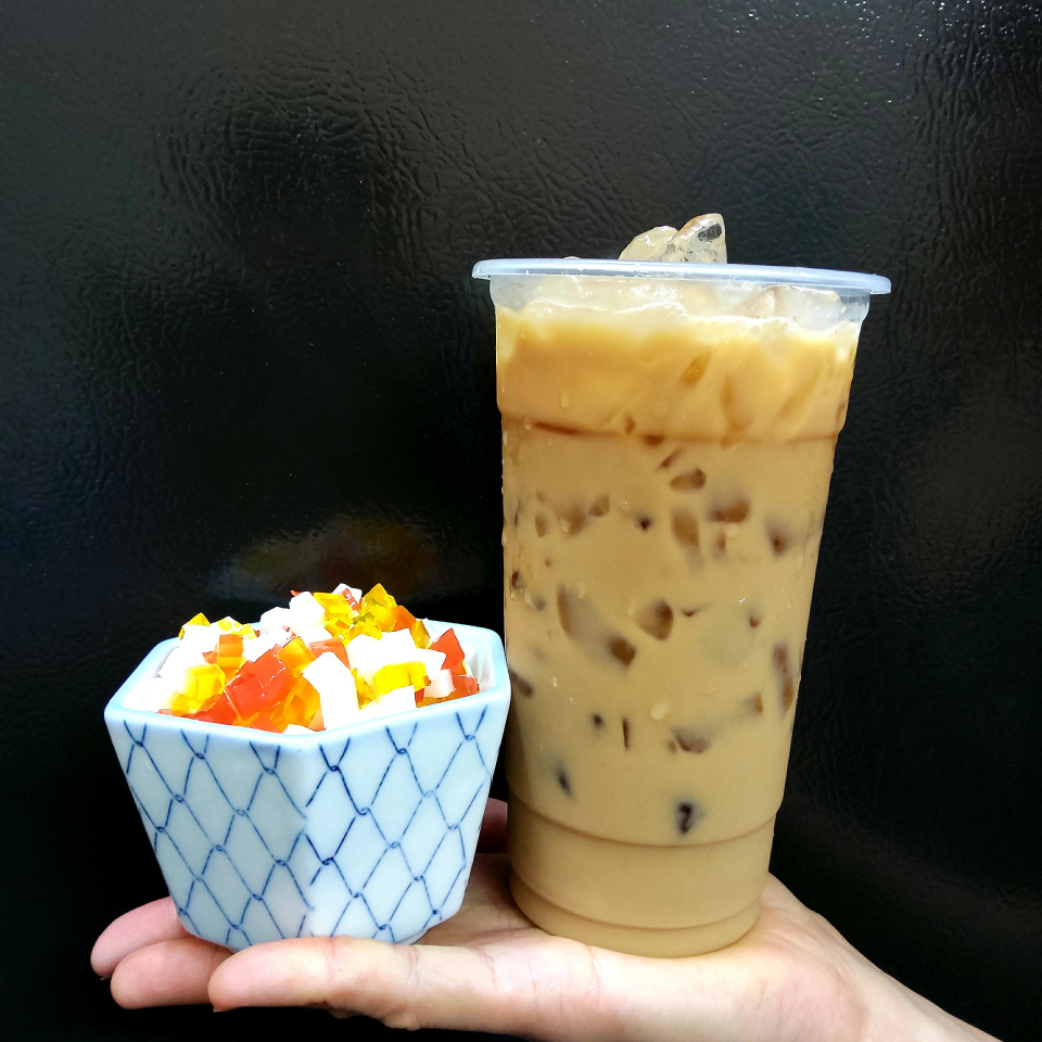 tra-sua-hongkong-thach-trai-cay-nhiet-oi-ly-lon-700ml