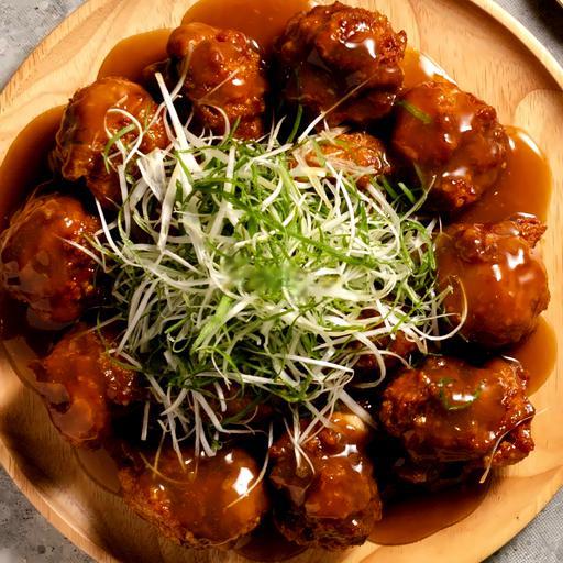 Gà rán rút xương sốt hành