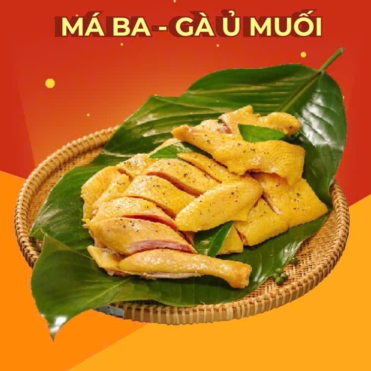 Gà ủ muối hoa tiêu 1/2 con + Chân gà sốt thái rút xương nhỏ + 1 Coca