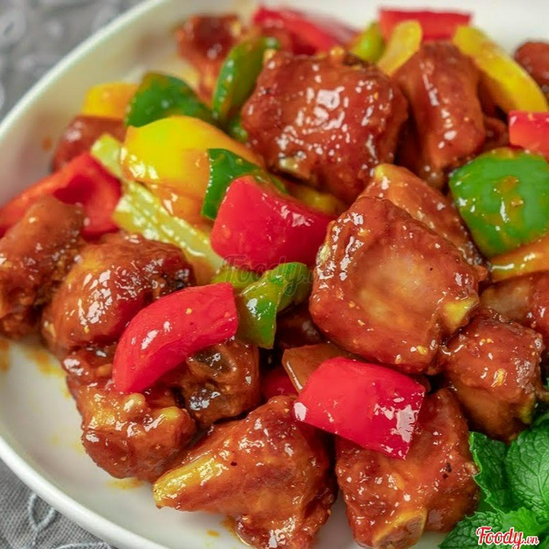 suon-heo-xao-chua-ngot