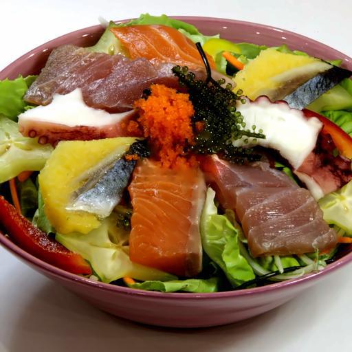 salad-sashimi