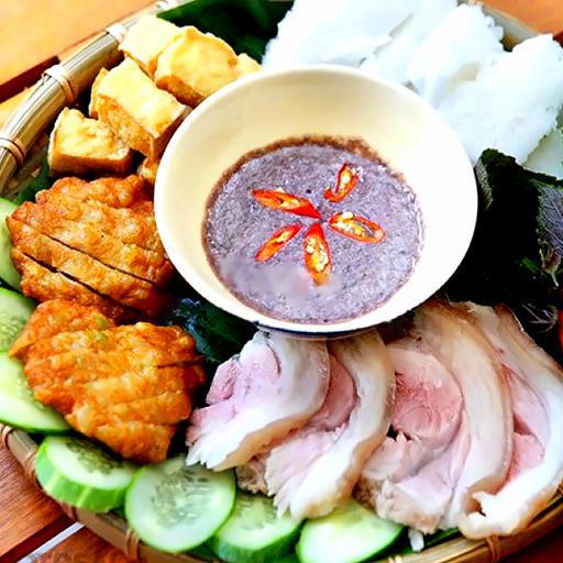 Bún đậu thịt chả sụn