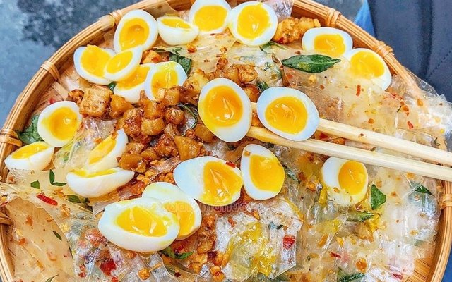 Bánh-Tráng-Trộn-2-Ú---Bánh-Tráng-Trộn-Tóp-Mỡ-Trứng-Cút-Lòng-Đào---Trường-Sa
