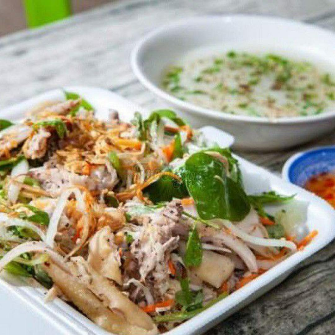 combo-goi-ga-3-nguoi-an-3-phan-chao-hat-sen-hoac-com