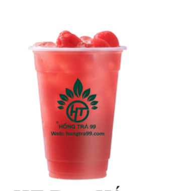 Hồng trà dưa hấu macchiato