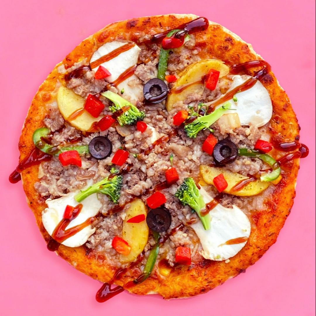 Pizza bò Mỹ nướng khoai tây phô mai