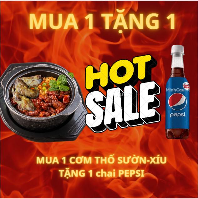 mua-1-com-tho-suon-xiu-tang-1-chai-pepsi